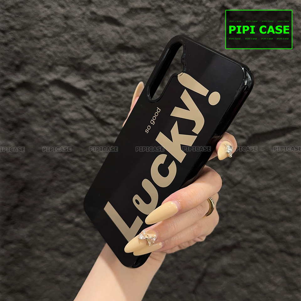 Ốp Lưng Samsung A34 - Lucky - Đen