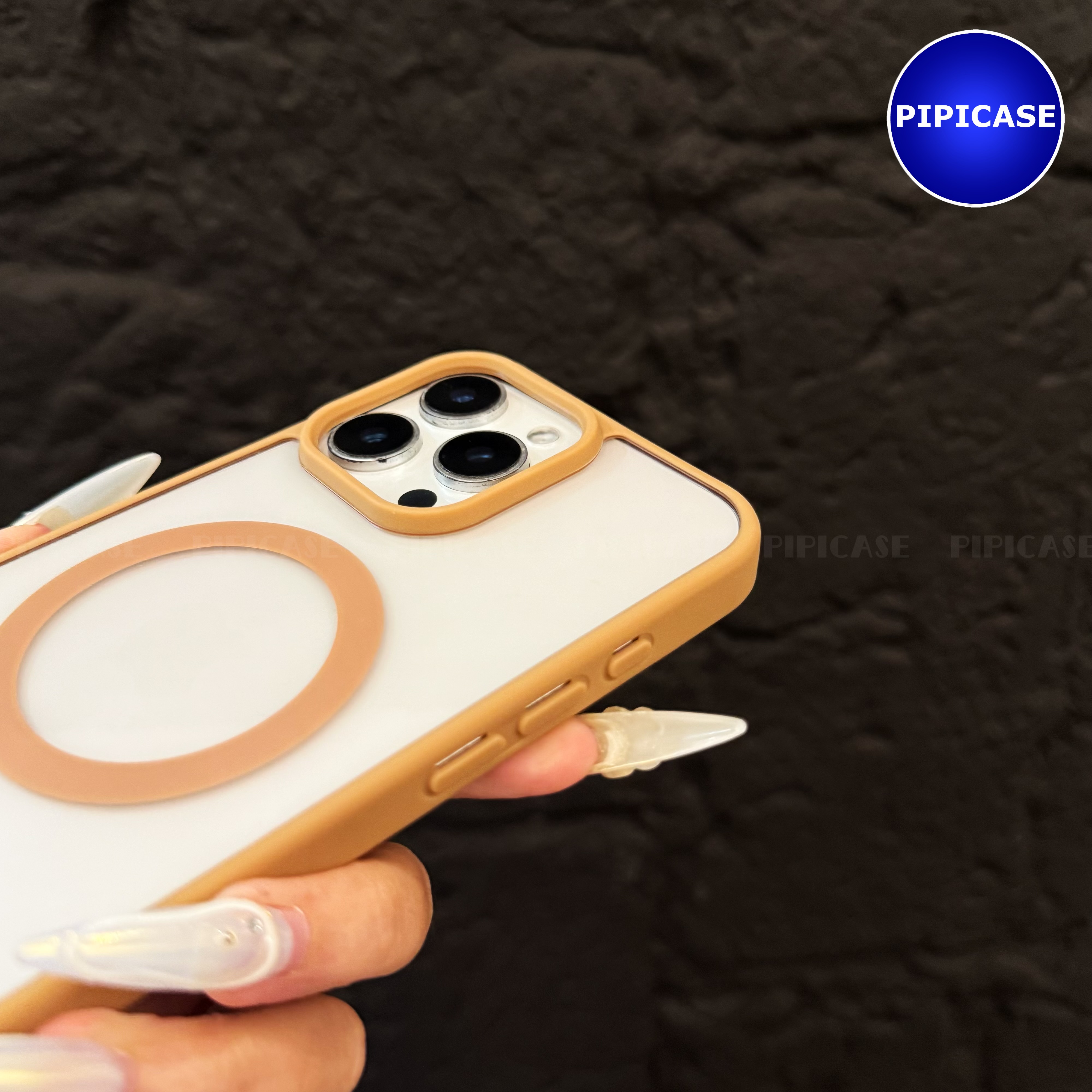 Ốp Lưng iPhone 16 Pro - Chic - Nâu Nhạt_thumbnail_4