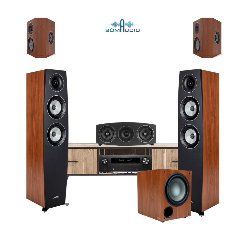 Combo Amply DENON AVR X1700H + Loa Cột JAMO C95 II + Loa Center JAMO C9 CEN II + Loa Surround JAMO C9 SUB II + Loa SUB JAMO C910 - B76_thumbnail_1