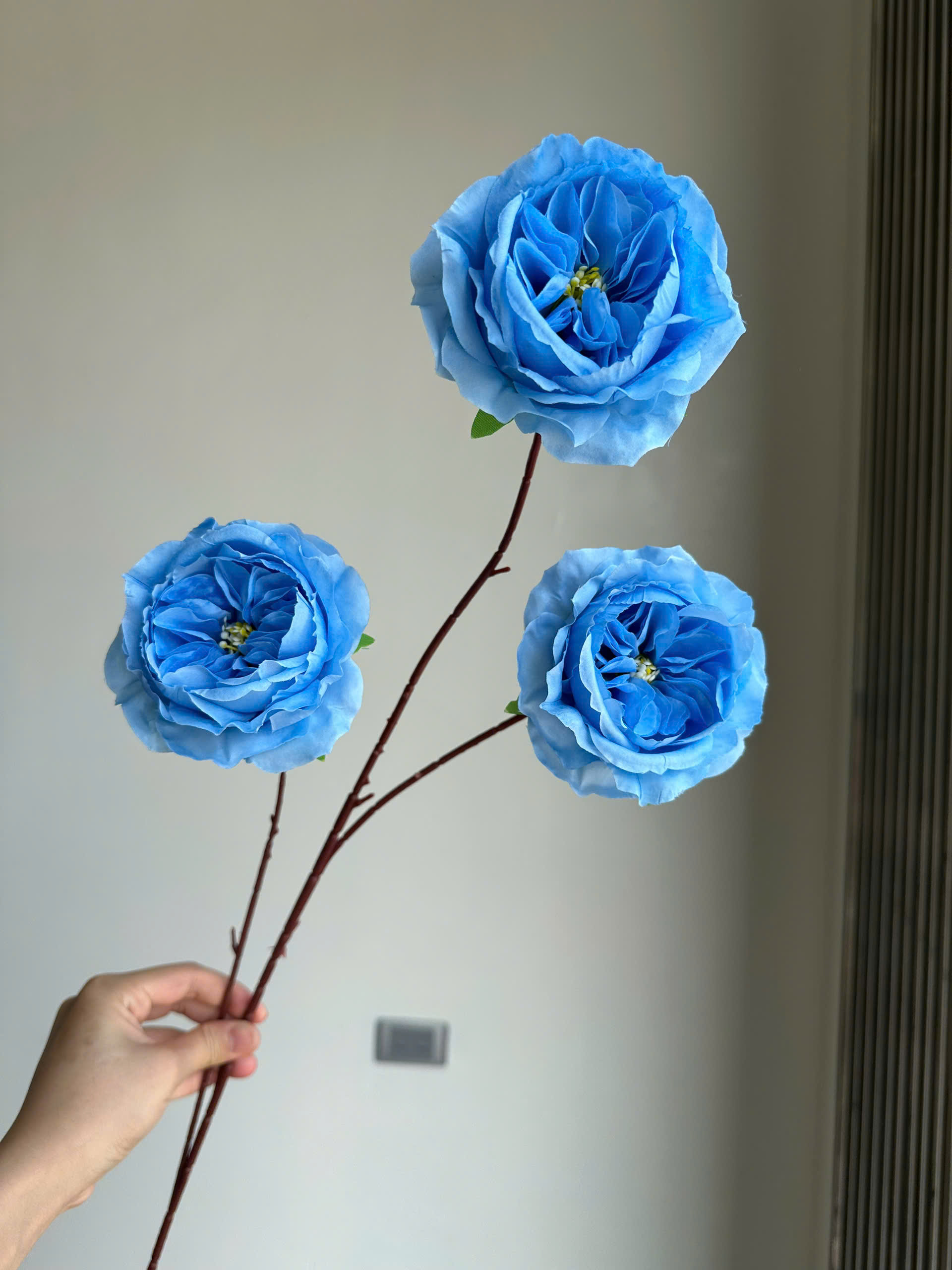 Trà Xoáy 3 Bông Hoa Lụa Trang Trí Bàn Nhỏ Xinh, Gọn Gàng Sang Trọng Không Cần Chăm Sóc_thumbnail_9