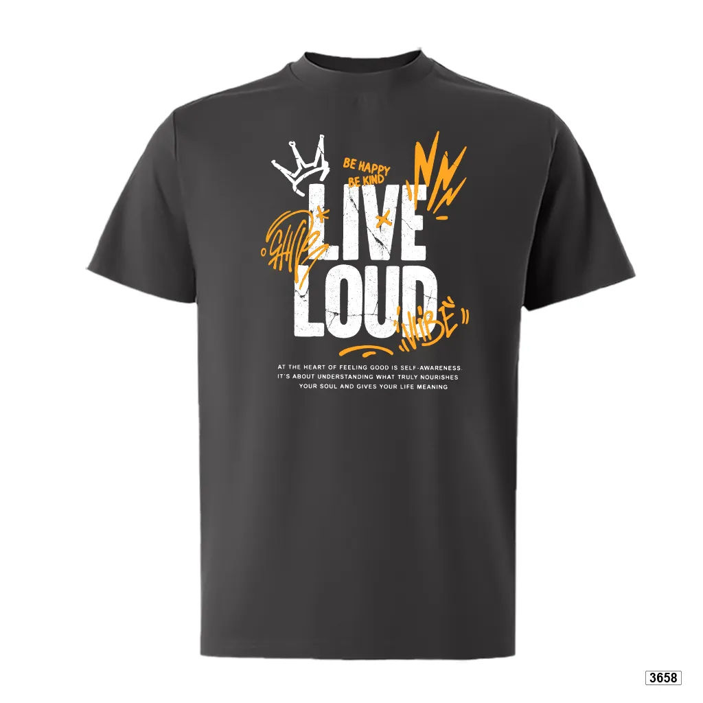 Áo thun form rộng chất thoáng mát Live Loud TeePrint 3658_thumbnail_9