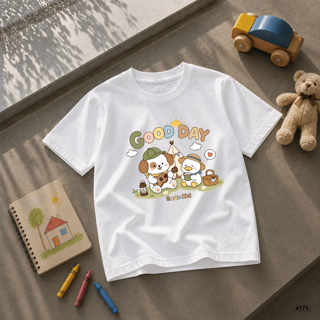 Áo thun trẻ em gấu con Good day Kado 4175_thumbnail_7