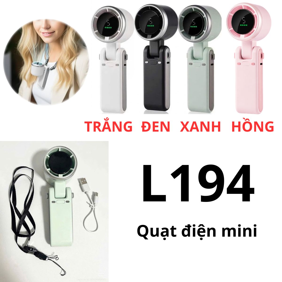 L194- Quạt điện mini