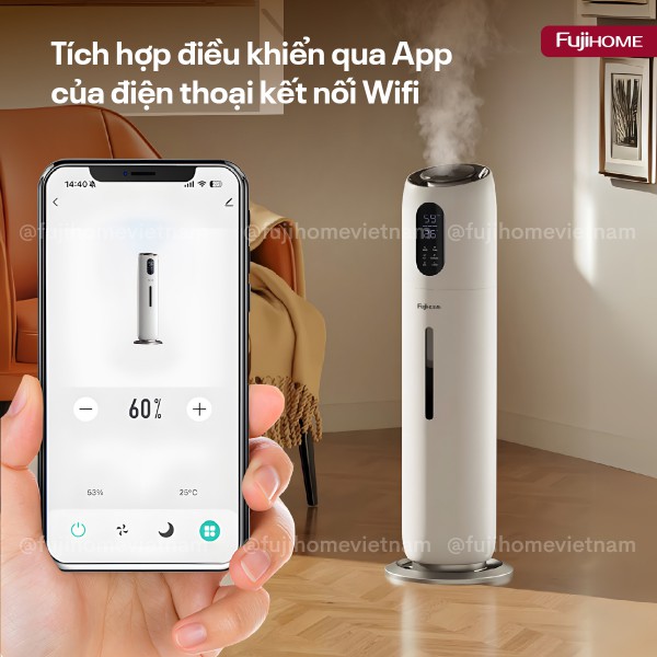 Máy Tạo Ẩm, Xông Tinh Dầu, khử khuẩn UV điều khiển WIFI HM10UV-WIFI_thumbnail_2
