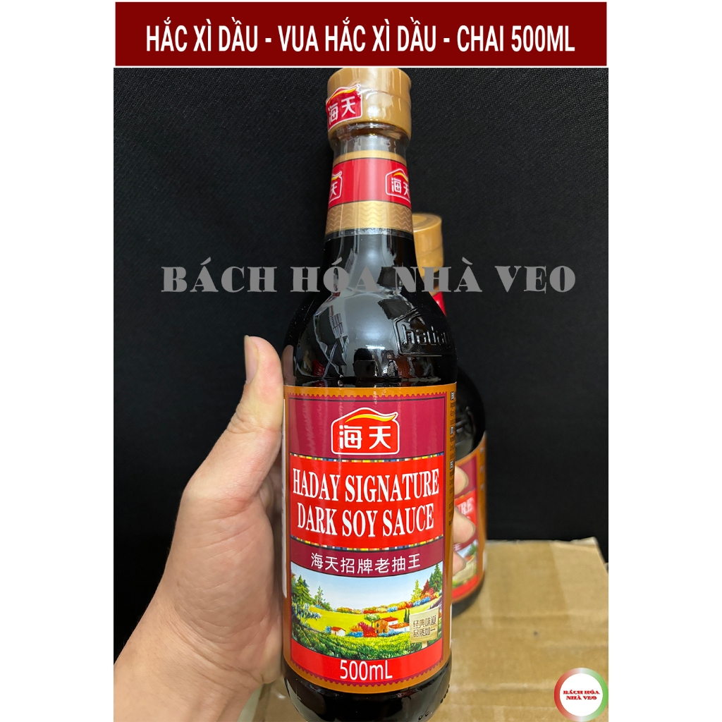 Hắc Xì Dầu, Xì Dầu Hương Nấm Hải Thiên Thượng Hạng, Chai 500ml, Gia Vị Bếp Đa Dụng
