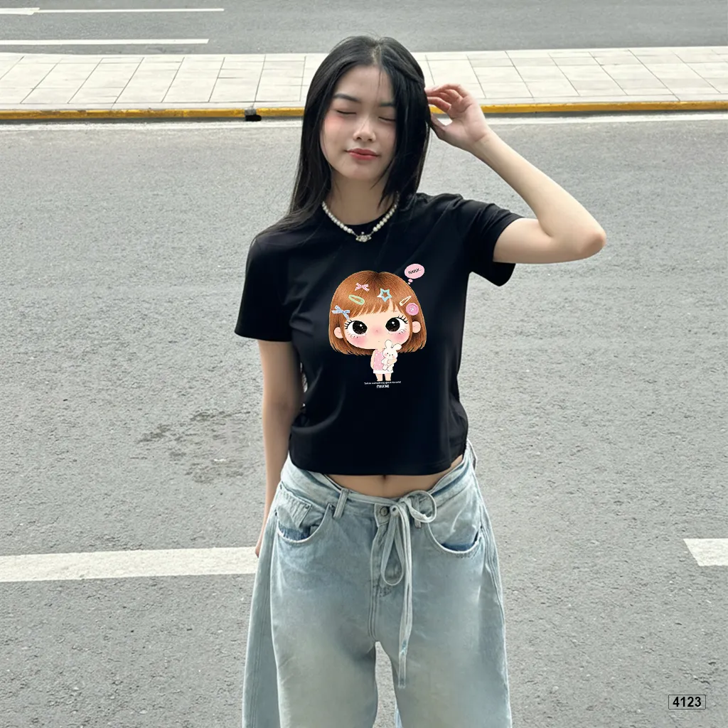 Áo thun nữ form babytee hoạt hình chibi đáng yêu Miucho 4123_thumbnail_3