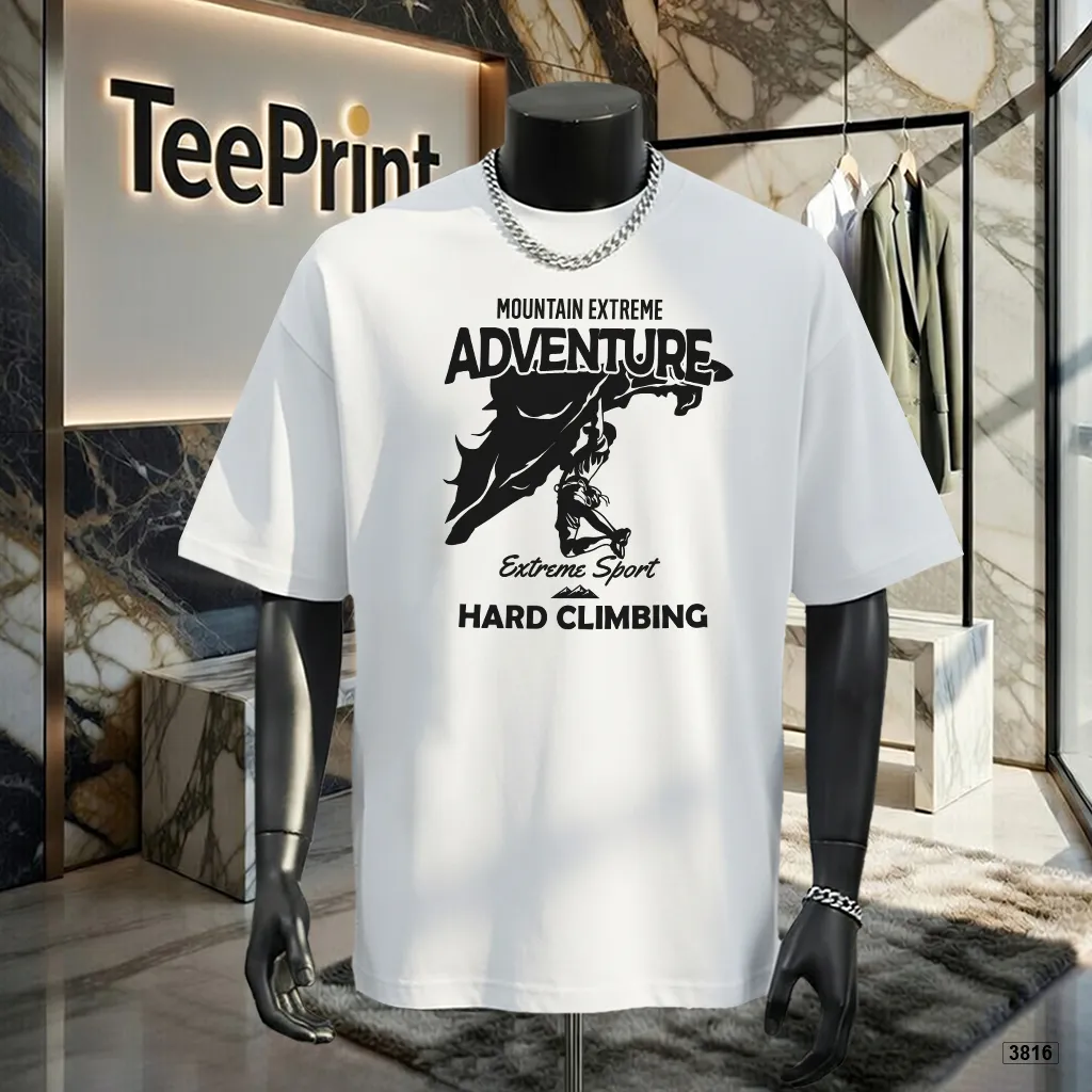 Áo thun nam oversize phong cách thể thao sporty TeePrint 3816