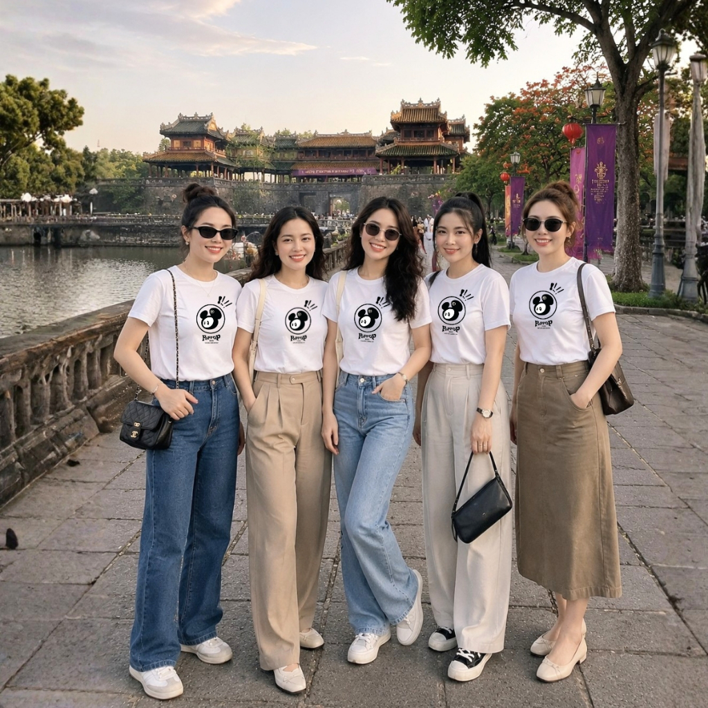 [Form vừa] Áo phông hình Poppop form mặc đồng phục du lịch - Loza NA01 VT8590_thumbnail_0