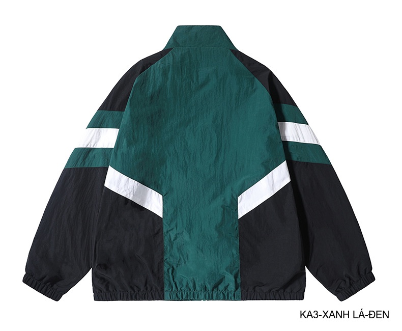 KA3 - Áo khoác nam dáng rộng phối màu cổ đứng phong cách thể thao thoáng khí mùa xuân thu_thumbnail_13