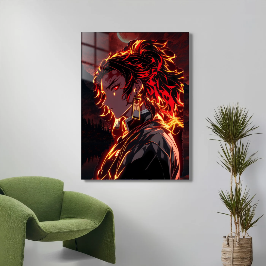 Yoriichi Flame Moon Aura — ANM-DS-252