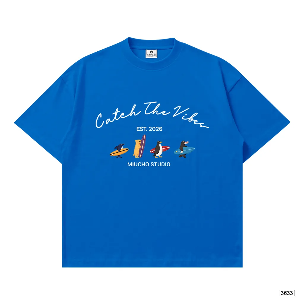 Áo thun unisex form boxy Catch the vibes Miucho 3633_thumbnail_15