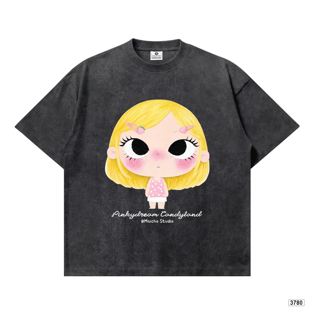 Áo thun nữ form boxy Kawaii Girl bé gái dễ thương style Hàn Quốc Miucho 3780_thumbnail_0
