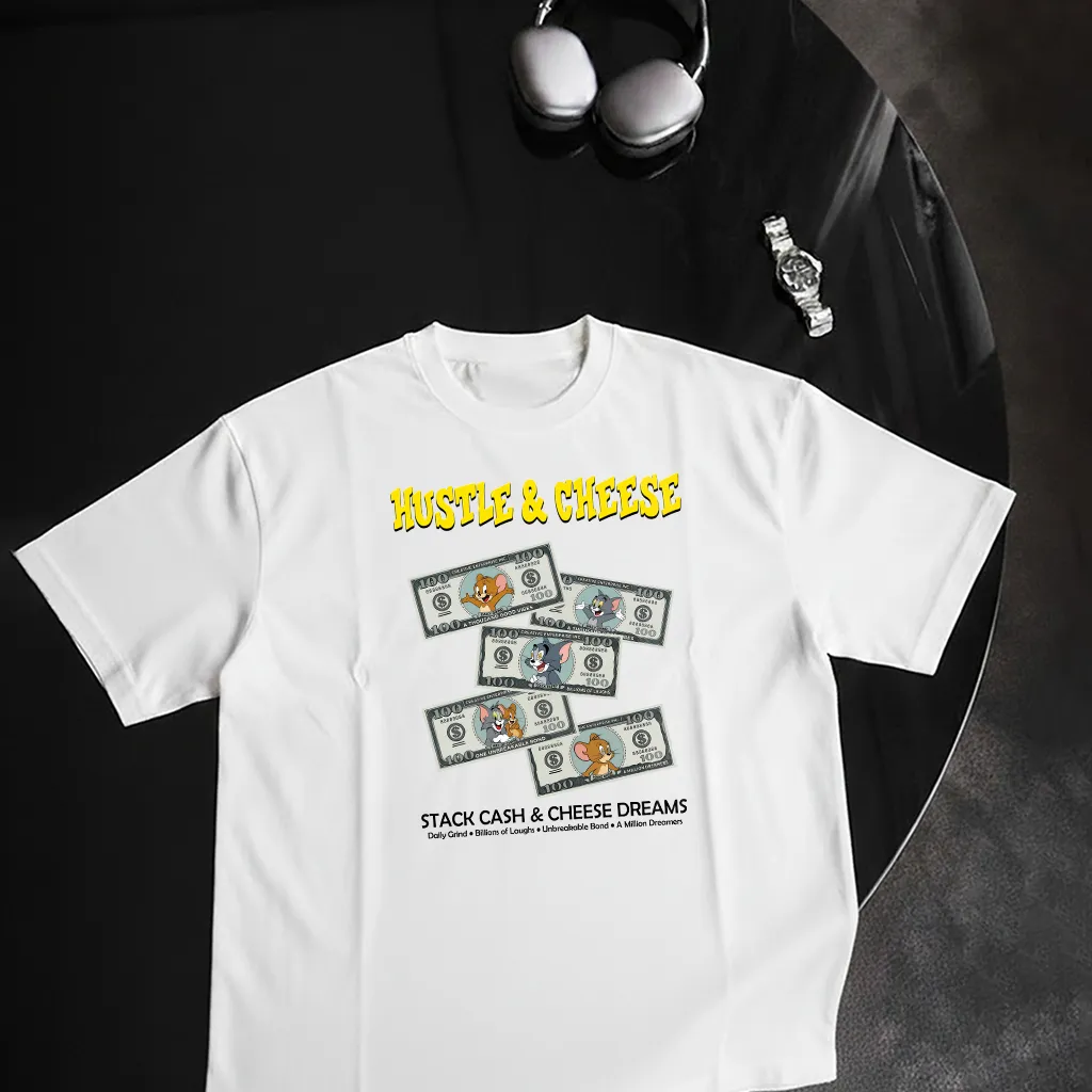 Áo thun nam form oversize local brand Hustle and Cheese TeePrint 3757_thumbnail_5