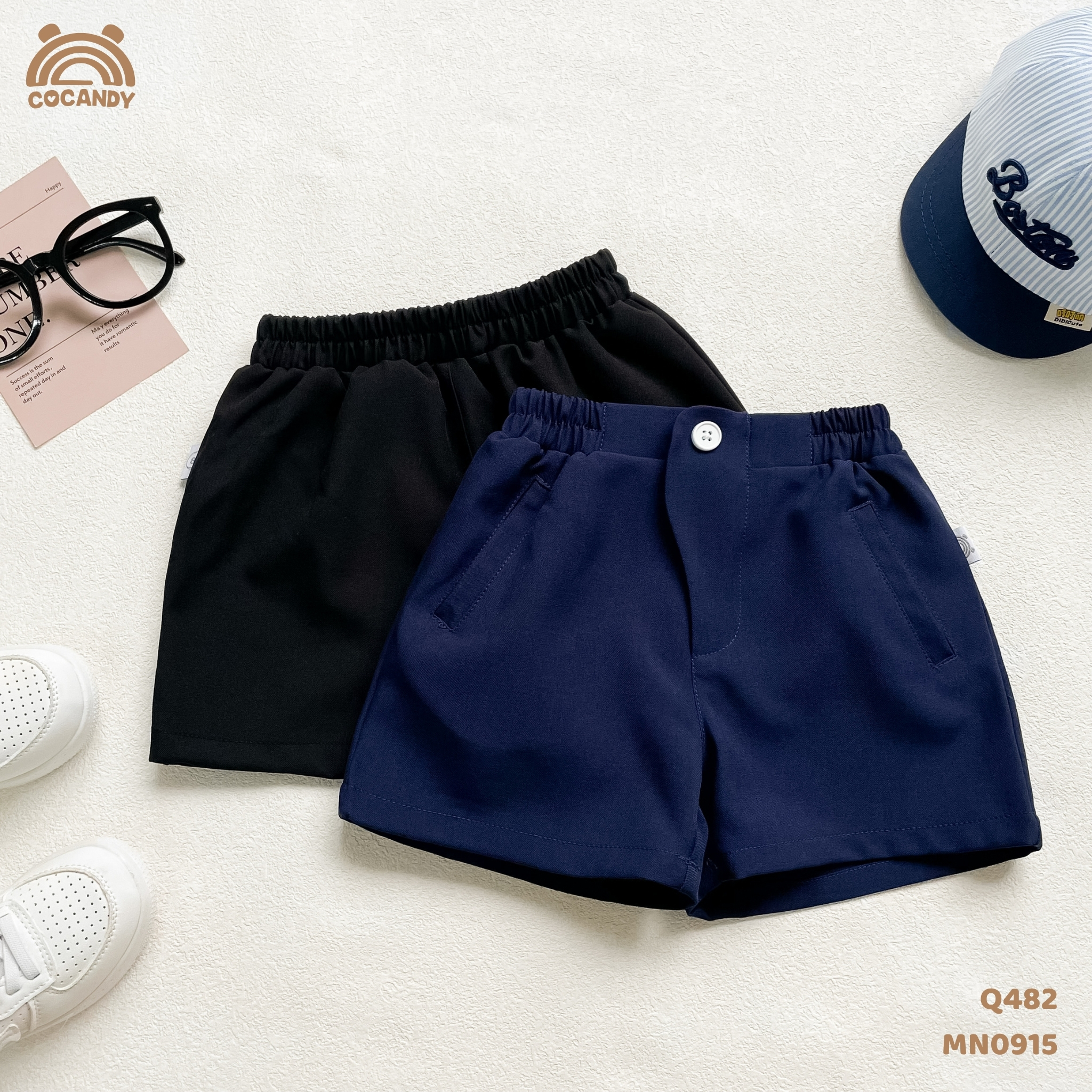 Quần cộc XANH NAVY vạt trước lệch_thumbnail_1