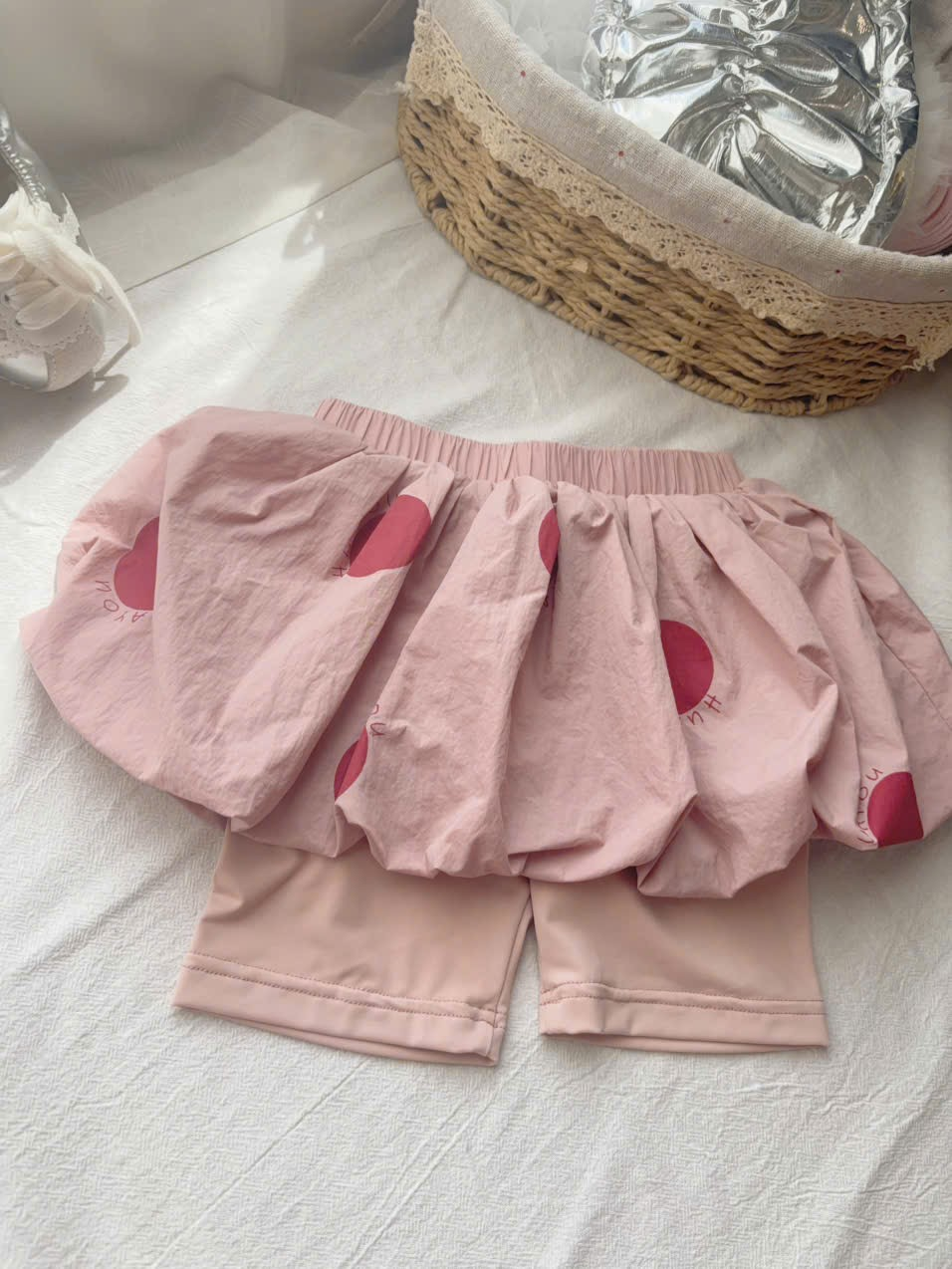 HY13 - Quần legging mix váy bí hoạ tiết chấm bi hãng HuaYou (62647)_thumbnail_2