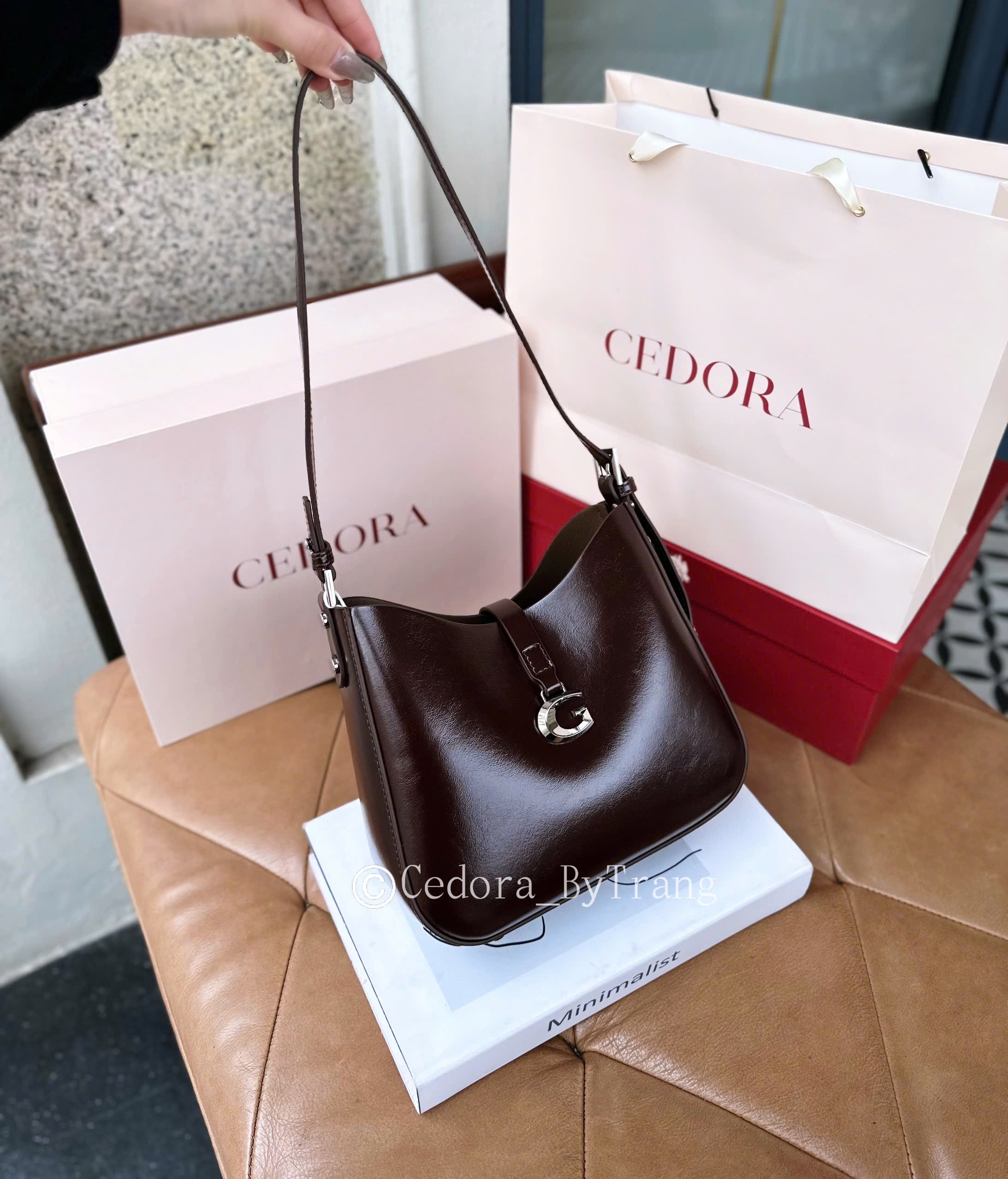 Túi CEDORA chữ G size21.5 60311C_thumbnail_6