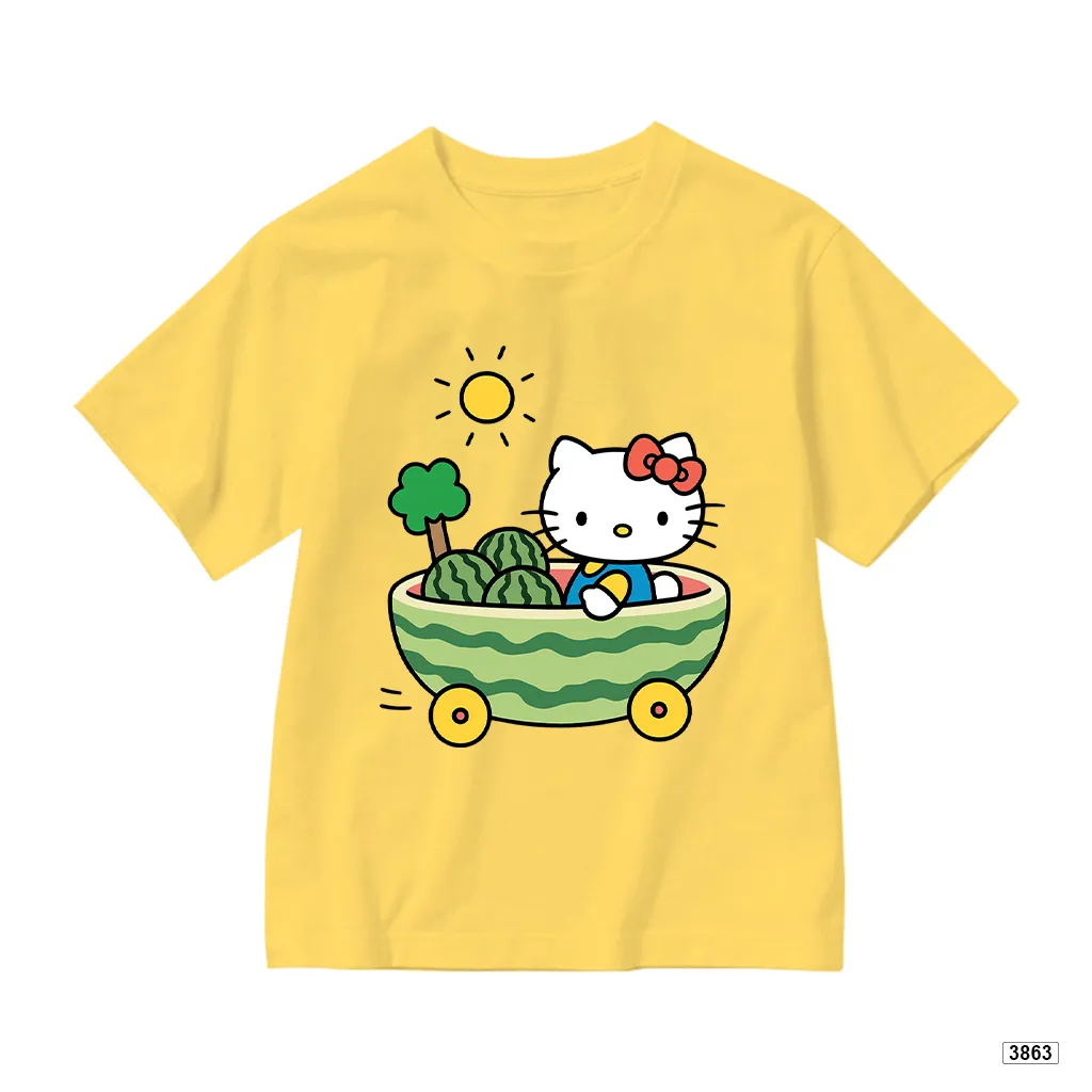 Áo thun bé gái form rộng Kittie Watermelon Kado 3863_thumbnail_0