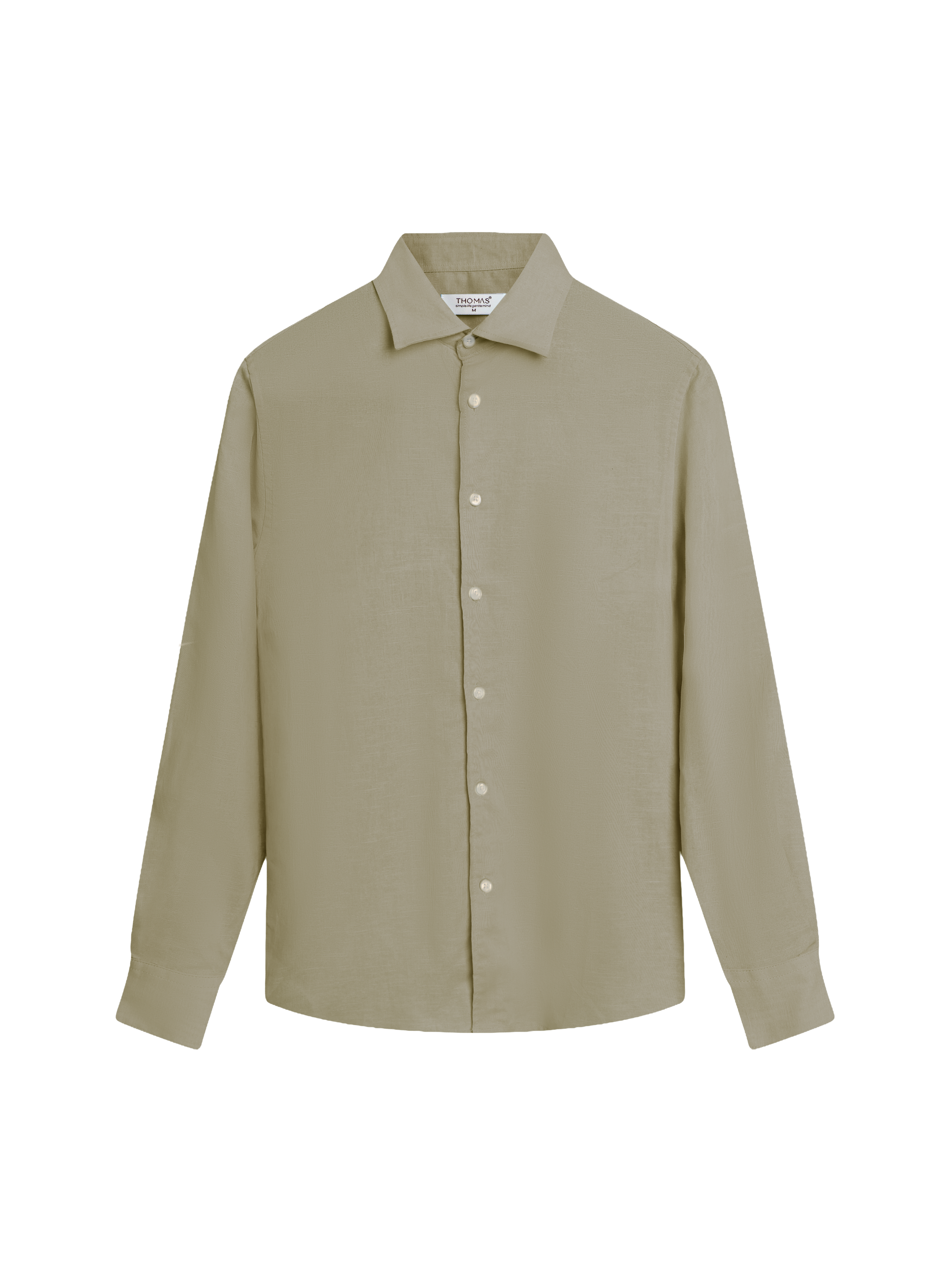 Áo Sơ Mi Dài Tay Cổ Cutaway Elio Vải Linen Form Regular_thumbnail_4