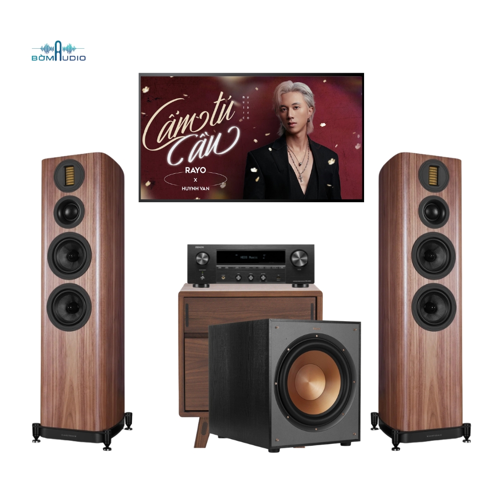 Combo Amply DENON DRA-900H + Loa Cột WHARFEDALE EVO 5.4 + Loa Subwoofer KLIPSCH R-120SW  – DK10_thumbnail_1