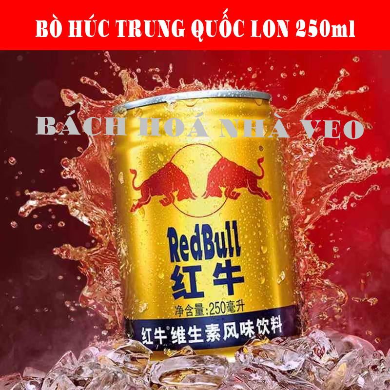 bò húc trung quốc lon 250ml hàng chuẩn, lẻ 1 lon