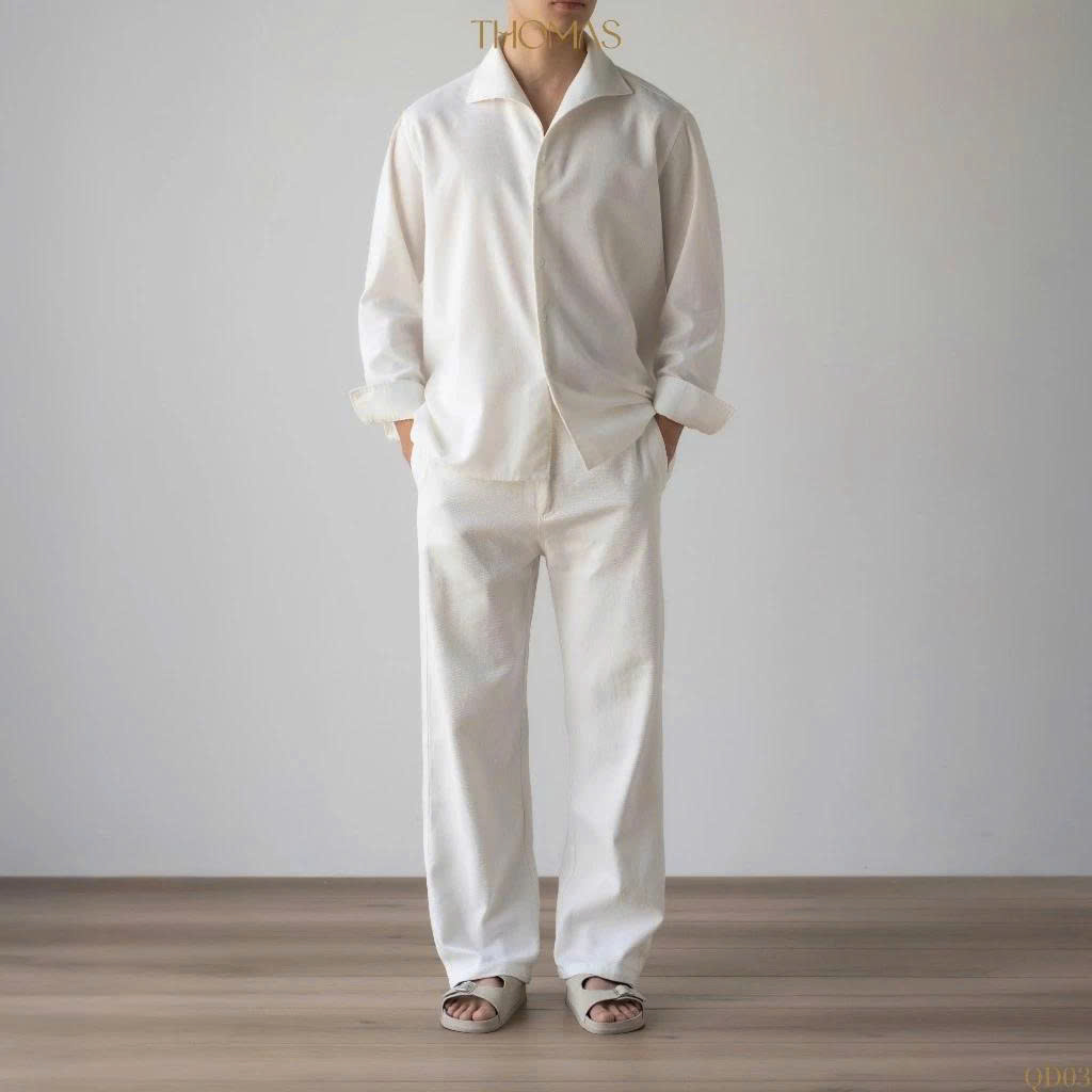 Quần Dài Luca Vải Kaki Form Straight_thumbnail_2