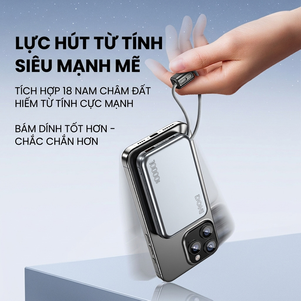 Sạc Dự Phòng Không Dây Từ Tính Doni Maggo 10000mAh_thumbnail_7
