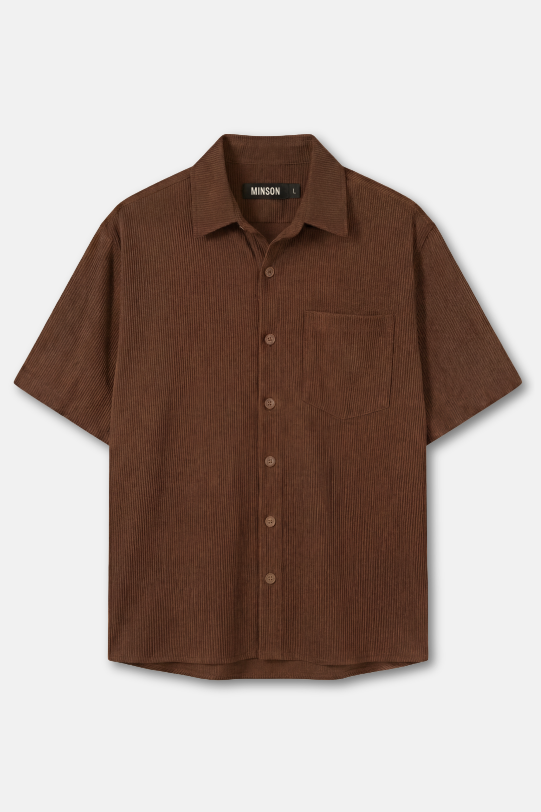 CORDUROY SHIRT - BROWN