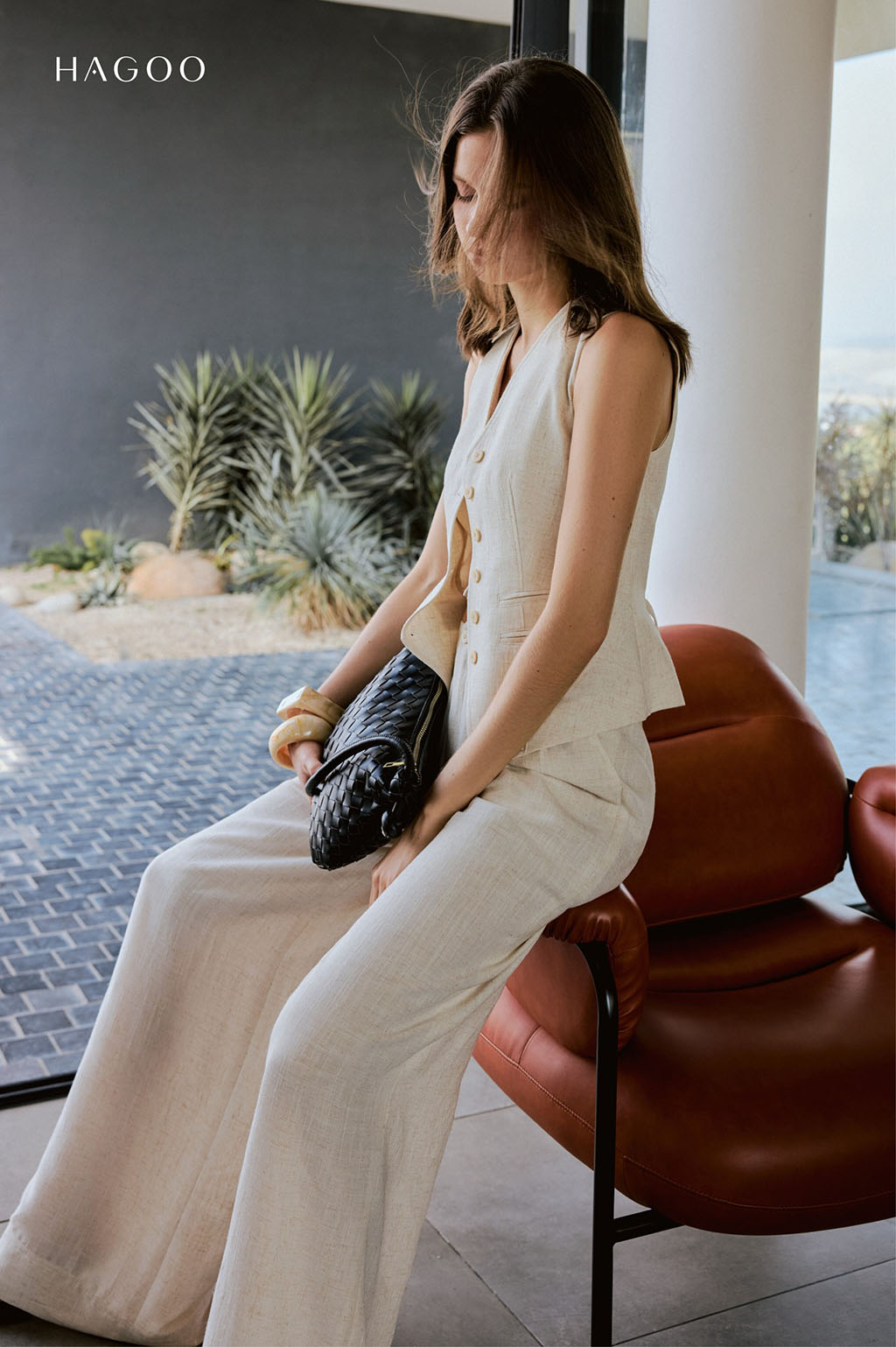 Áo gile linen HAGOO_thumbnail_3