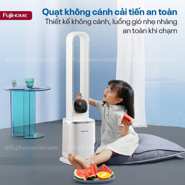 Quạt không cánh tích hợp lọc không khí cao cấp HEPA và Ion Fujihome BF-05R-HEPA ._thumbnail_6