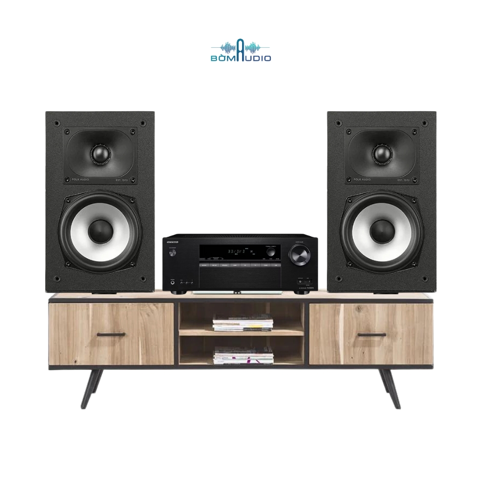 Combo Amply ONKYO TX-SR373 + Loa Bookshelf POLK AUDIO MONITOR XT20 - B384_thumbnail_0