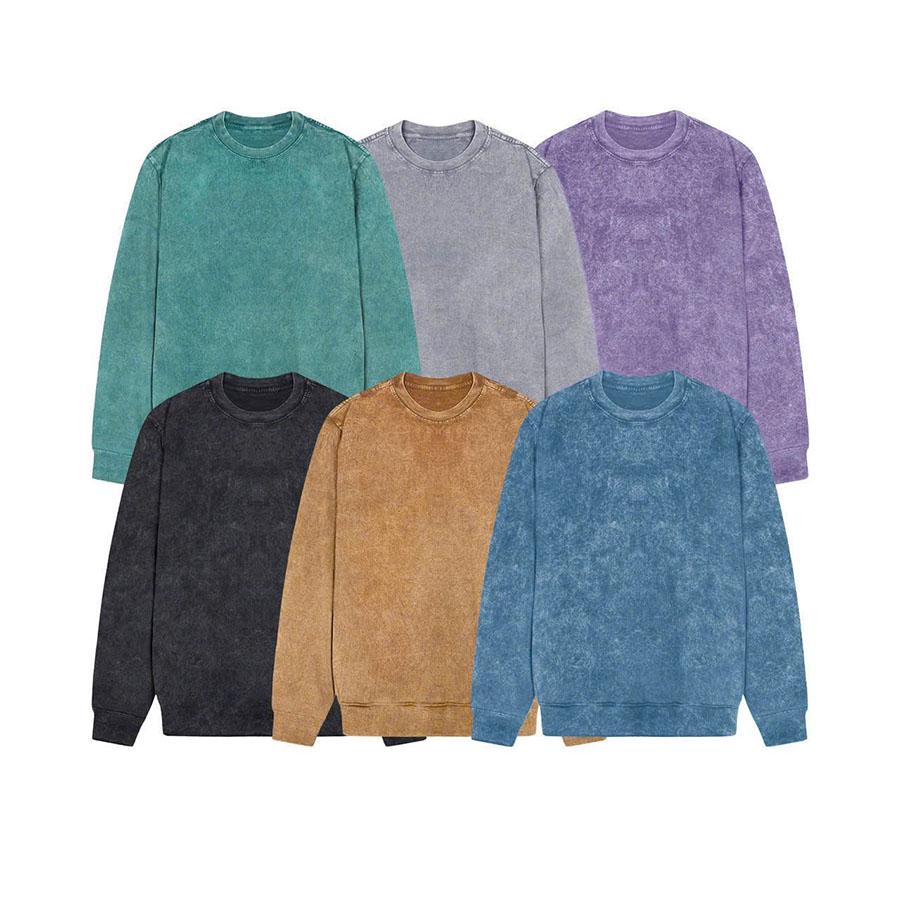  Áo Nỉ Sweater Wash Acid Oversize