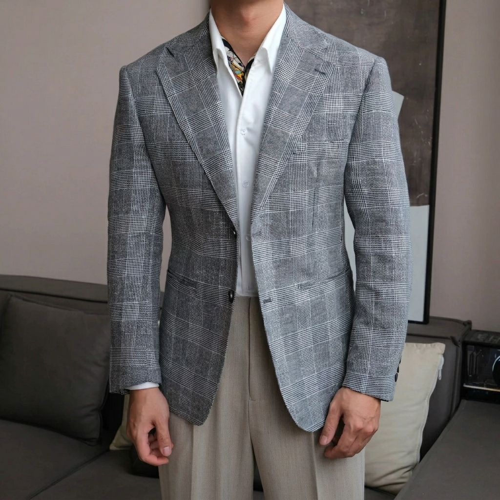 Áo Blazer The Continental Vải Linen_thumbnail_3