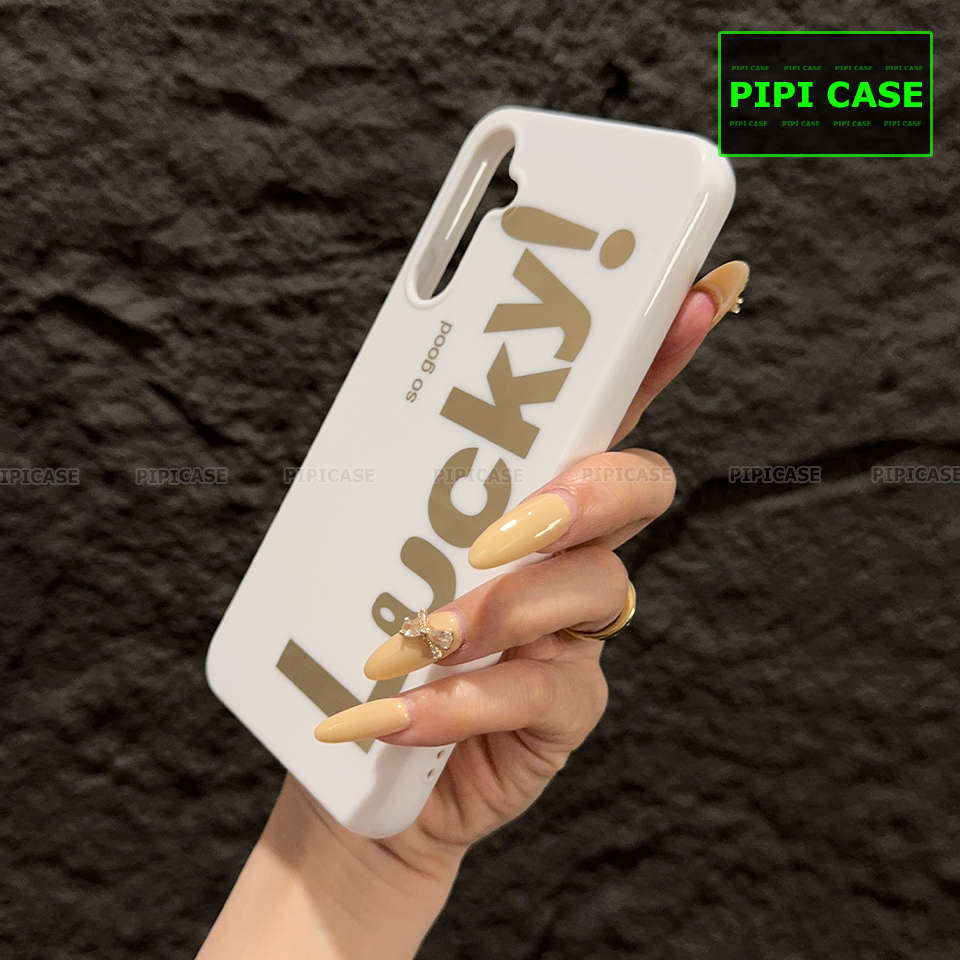 Ốp Lưng Samsung A34 - Lucky - Trắng