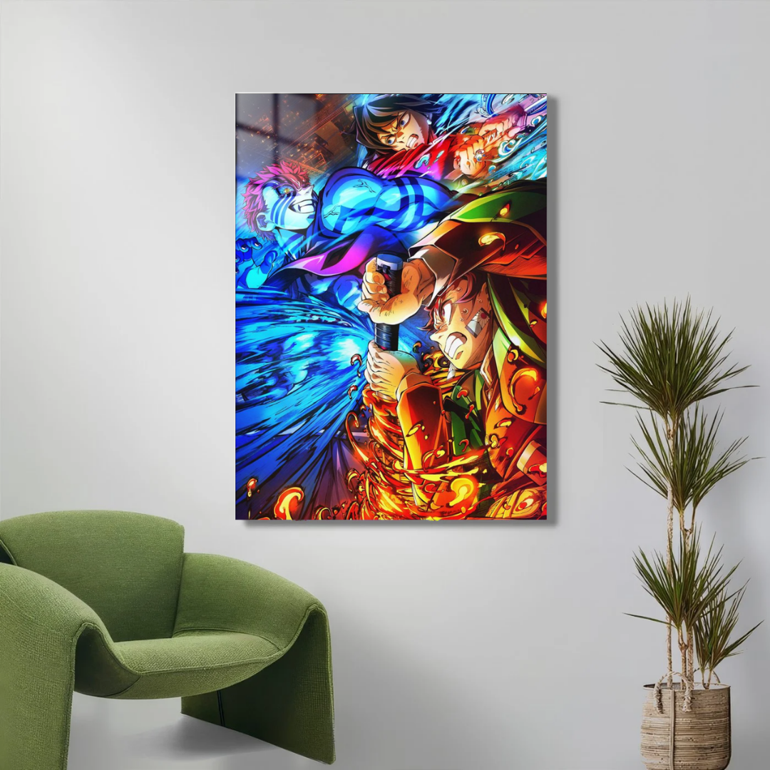 Tanjiro vs Akaza Inferno Water Clash — ANM-KNY-247