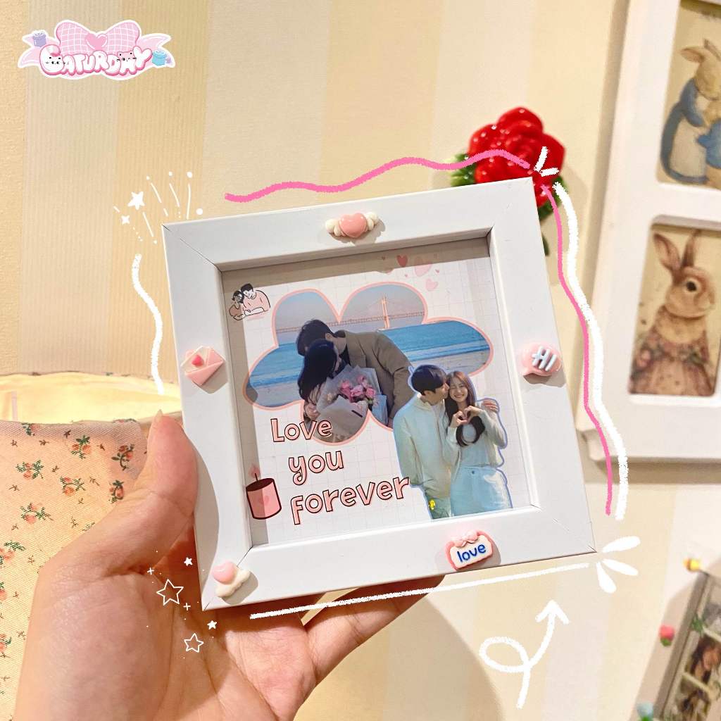 Khung ảnh GẮN CHARM cute quà tặng sinh nhật, tốt nghiệp, kỷ niệm_thumbnail_2