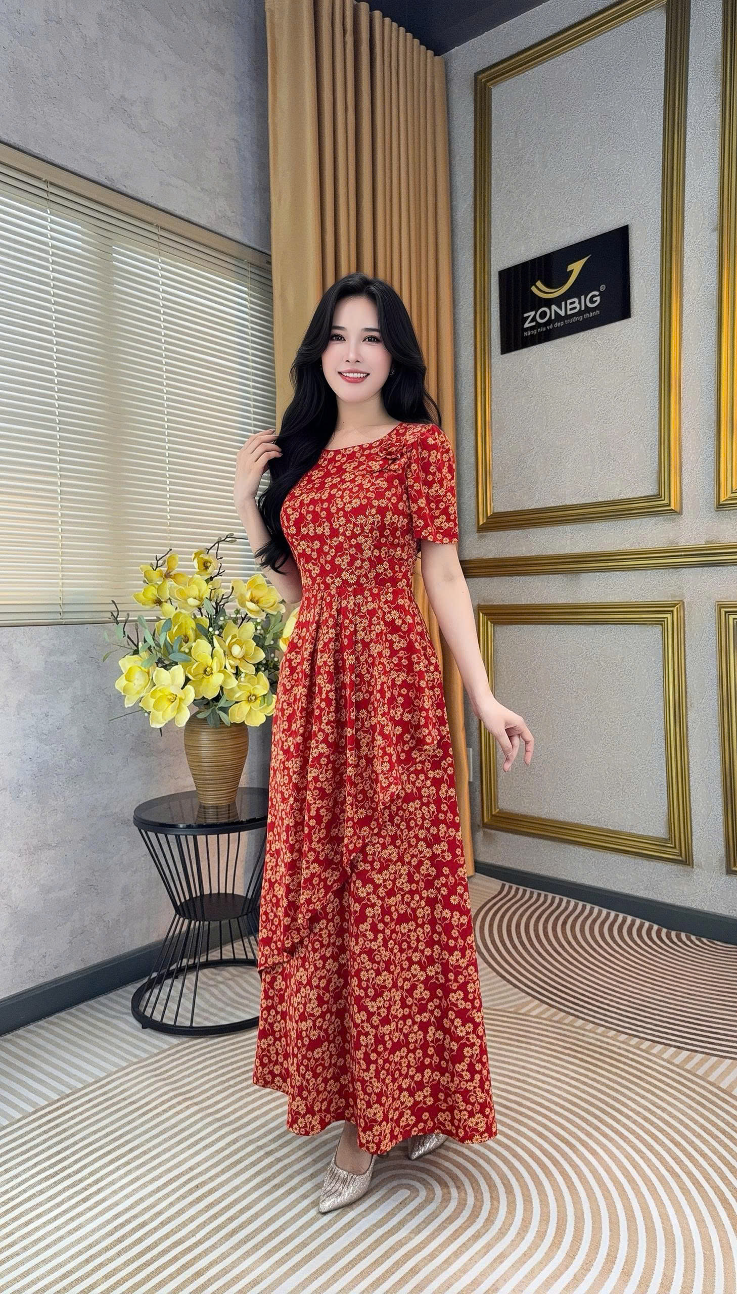 Đầm xòe - Y2153 - Thương hiệu ZONBIG