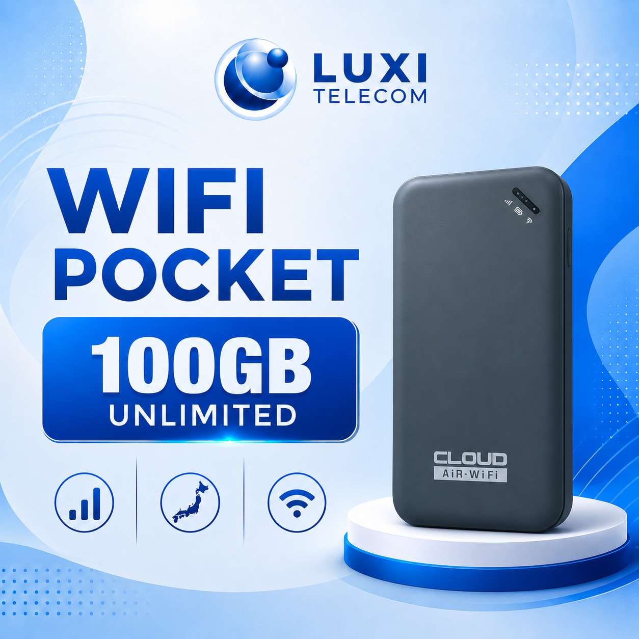 Phát Wifi SoftBank 100GB