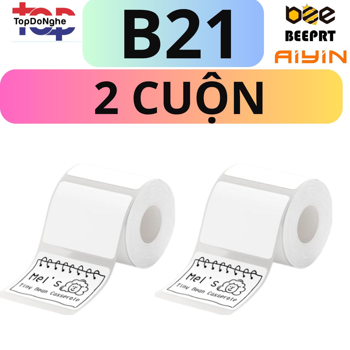 Giấy In Nhãn Nhiệt Máy in AIYIN / PIKDIK / BEEPRT D11S / D11 Pro / B21 – Sticker Dán Chống Nước, Chống Rách, In Nét Cao
