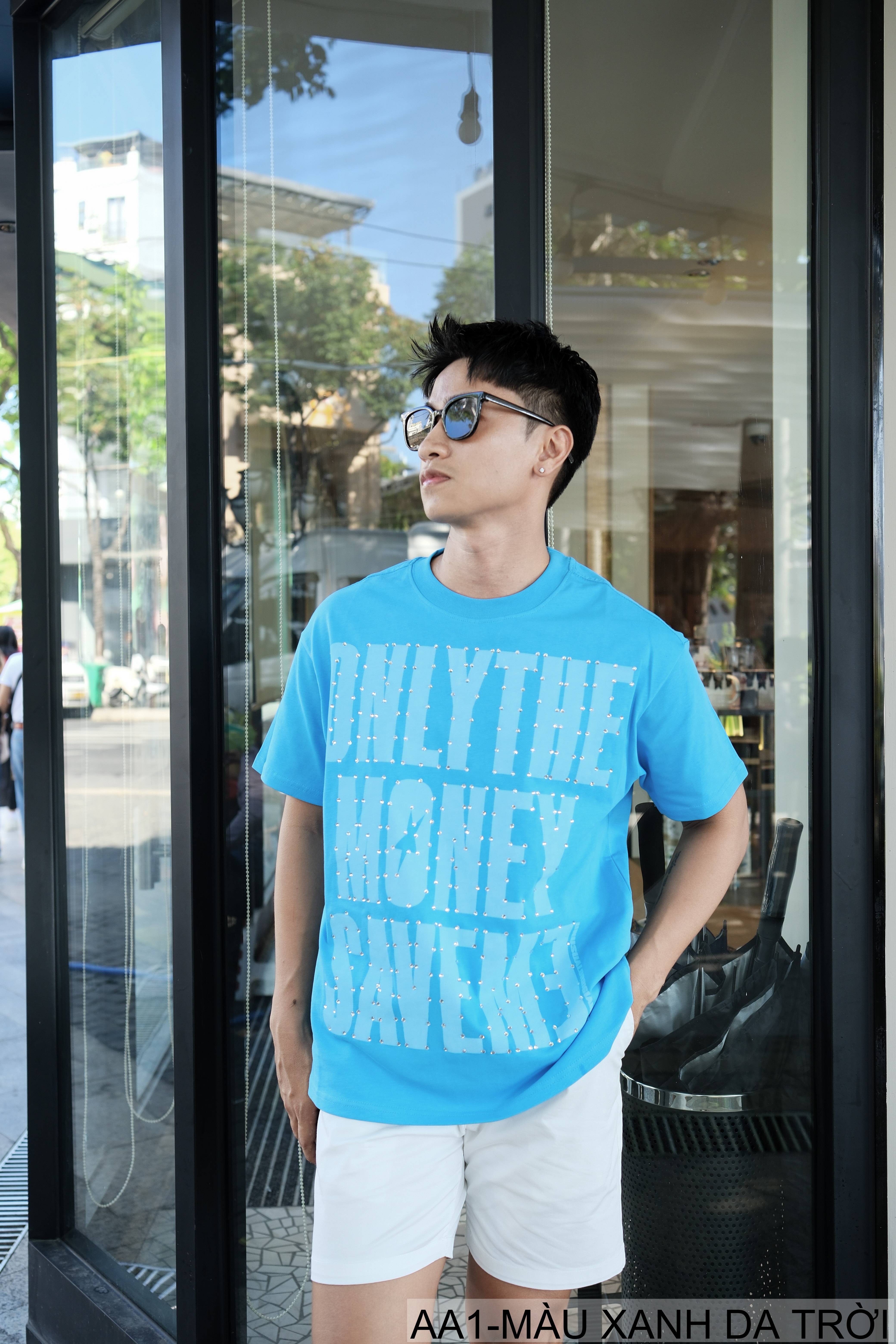 AA1 - Áo thun nam cổ tròn in chữ retro phong cách streetwear, cotton , dáng vừa vặn, 4 màu thời thượng_thumbnail_43