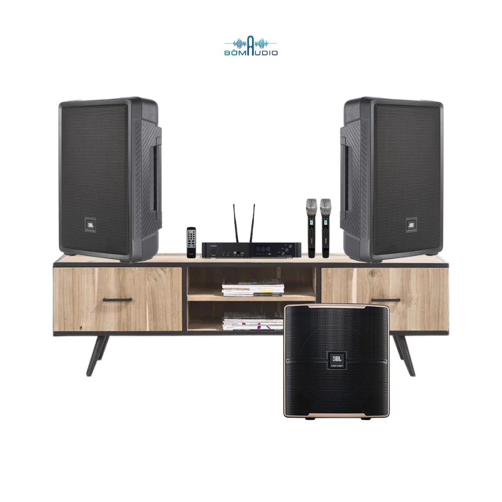 Combo Loa PA Active JBL IRX 112BT + Micro Tích Hợp Mixer SUMICO SU 910 + Loa Subwoofer JBL PASION 12SP - B356_thumbnail_1