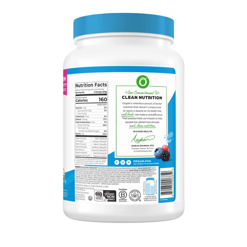 Orgain Organic Protein & Superfoods,  2.02 Lbs (918 Gram)_thumbnail_2
