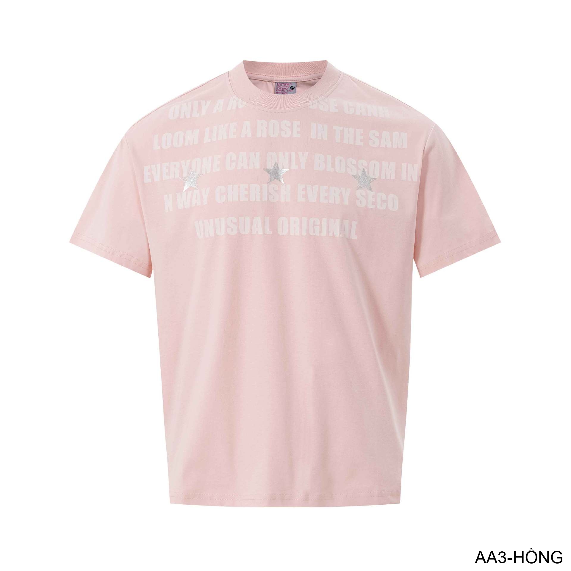 AA3 - Áo thun unisex cổ tròn tay ngắn in chữ retro phong cách streetwear_thumbnail_30