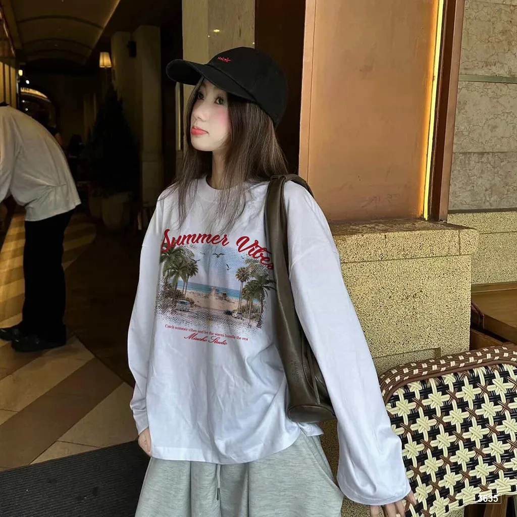 Áo thun boxy tay dài Summer Vibes Miucho 3635_thumbnail_5