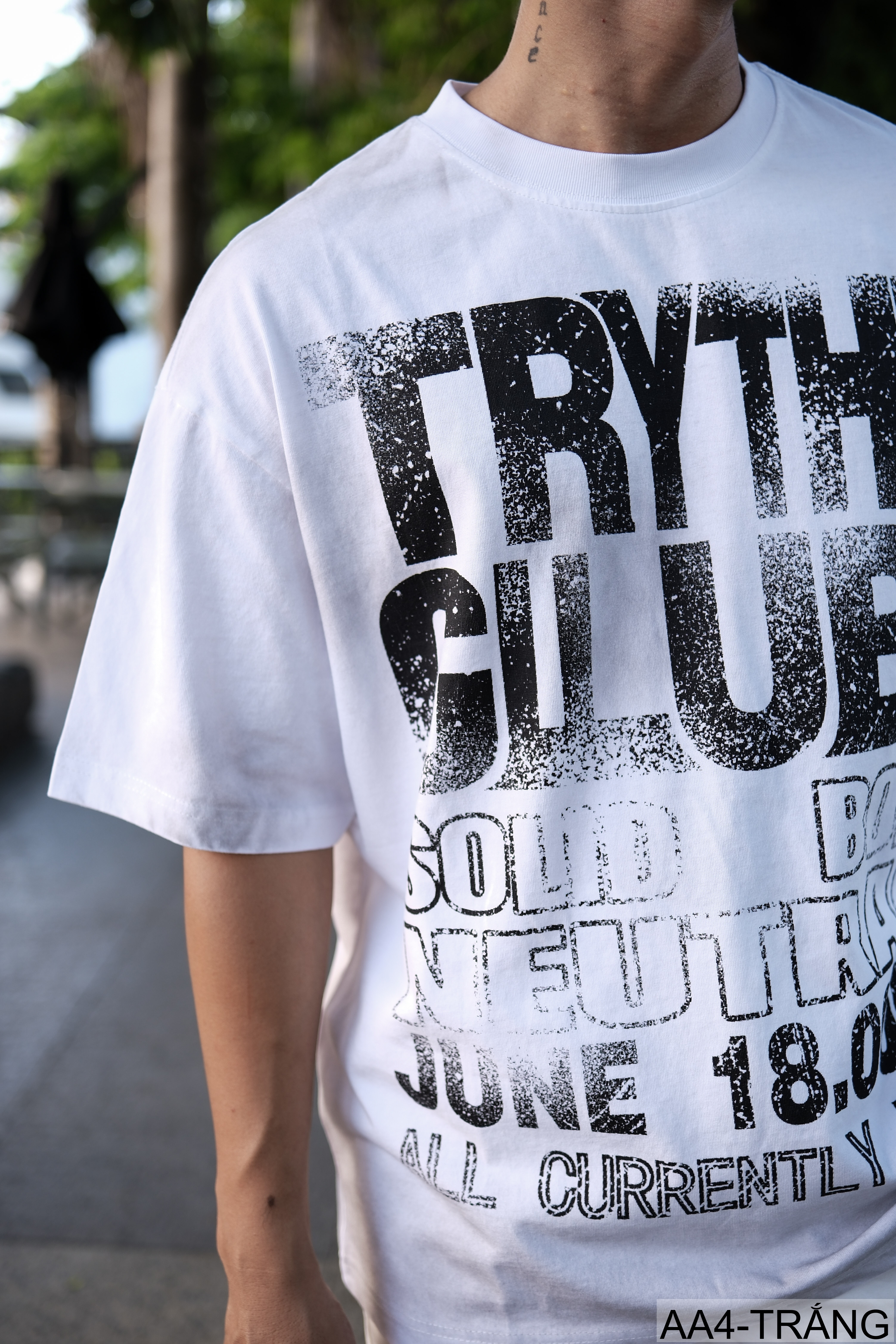 AA4 - Áo thun nam phong cách streetwear Mỹ, cổ tròn tay ngắn, chất cotton , họa tiết chữ nổi bật, form rộng rãi_thumbnail_3