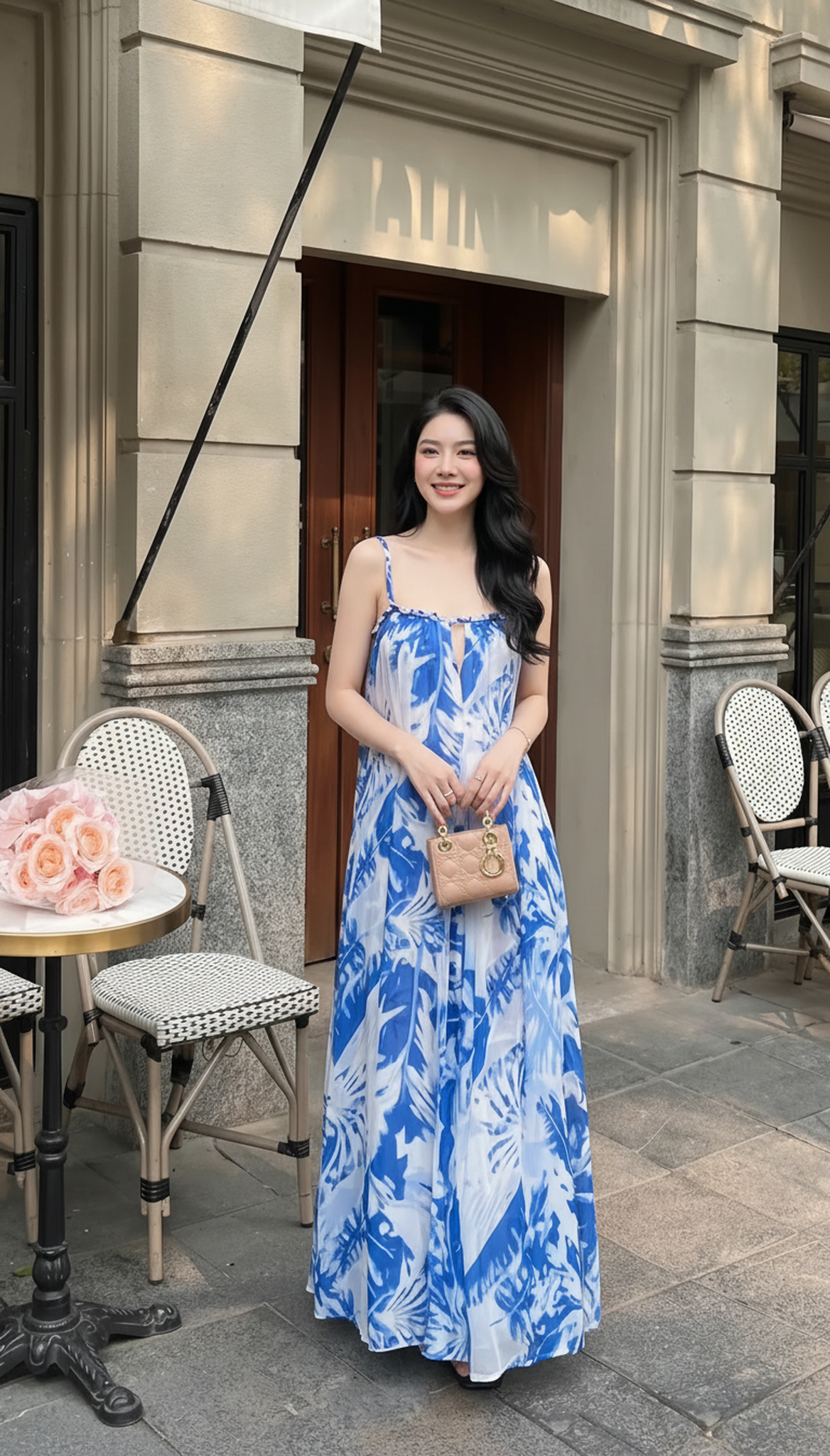 Đầm Lụa Biển Xanh Mộng - MV076