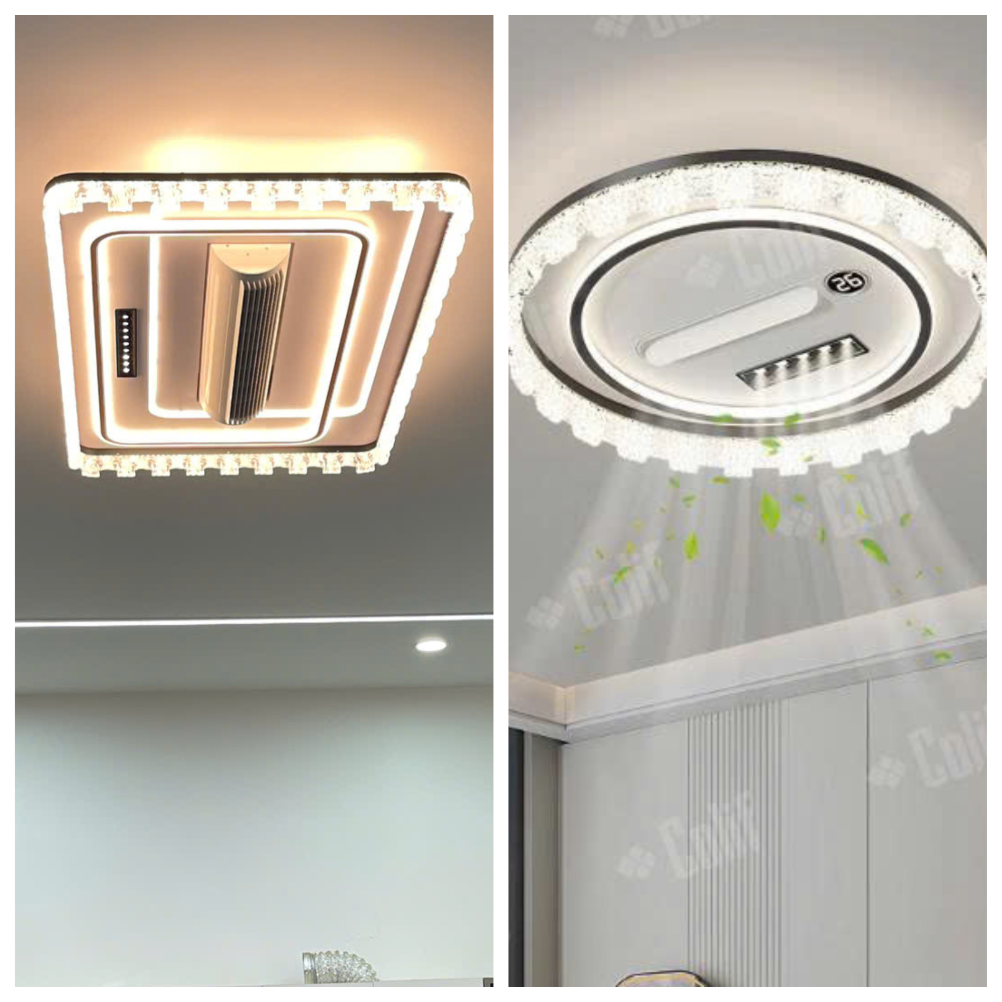 Nên chọn đèn LED ốp trần tròn hay đèn LED ốp trần chữ nhật?