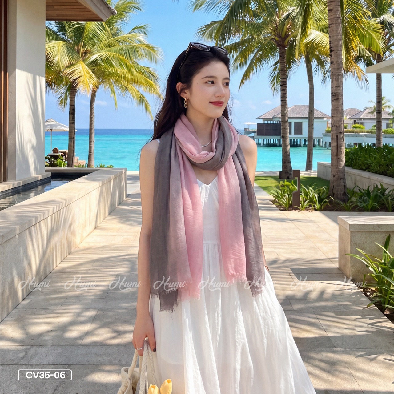 KHĂN COTTON PHA MÀU CHO NỮ (CV35-06)_thumbnail_6