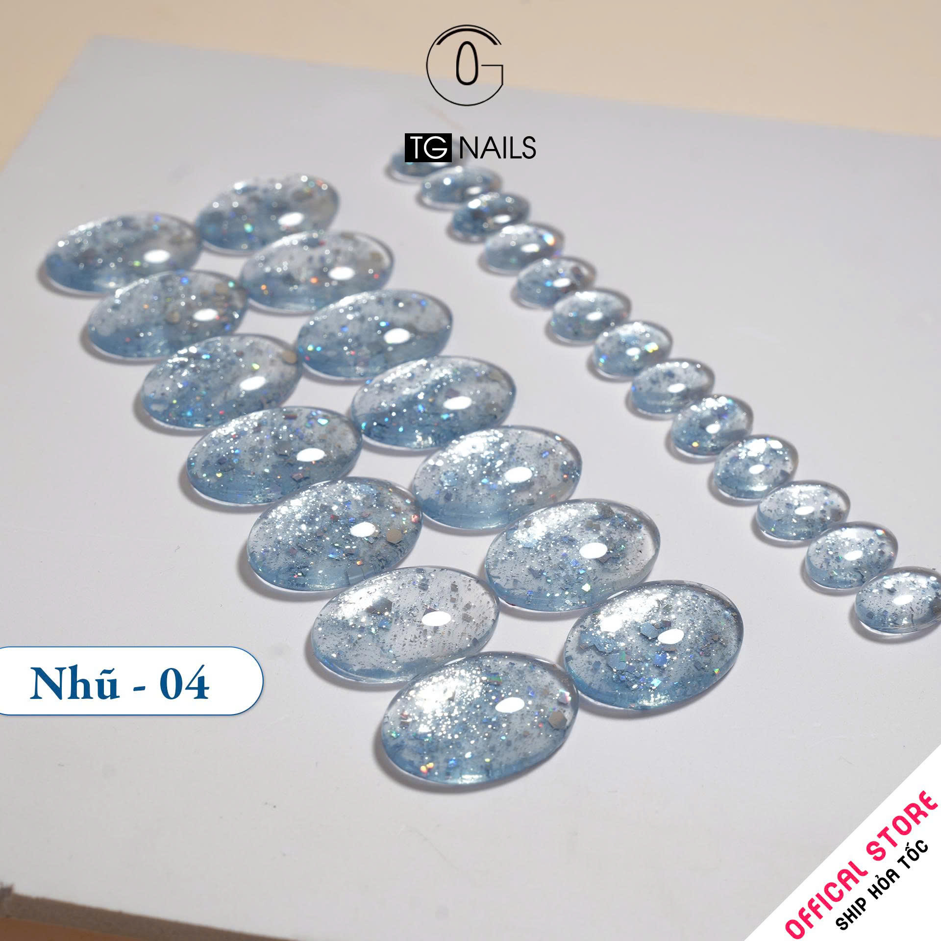 Sơn gel Nhũ kim tuyến siêu sáng TG chai 10g_thumbnail_7