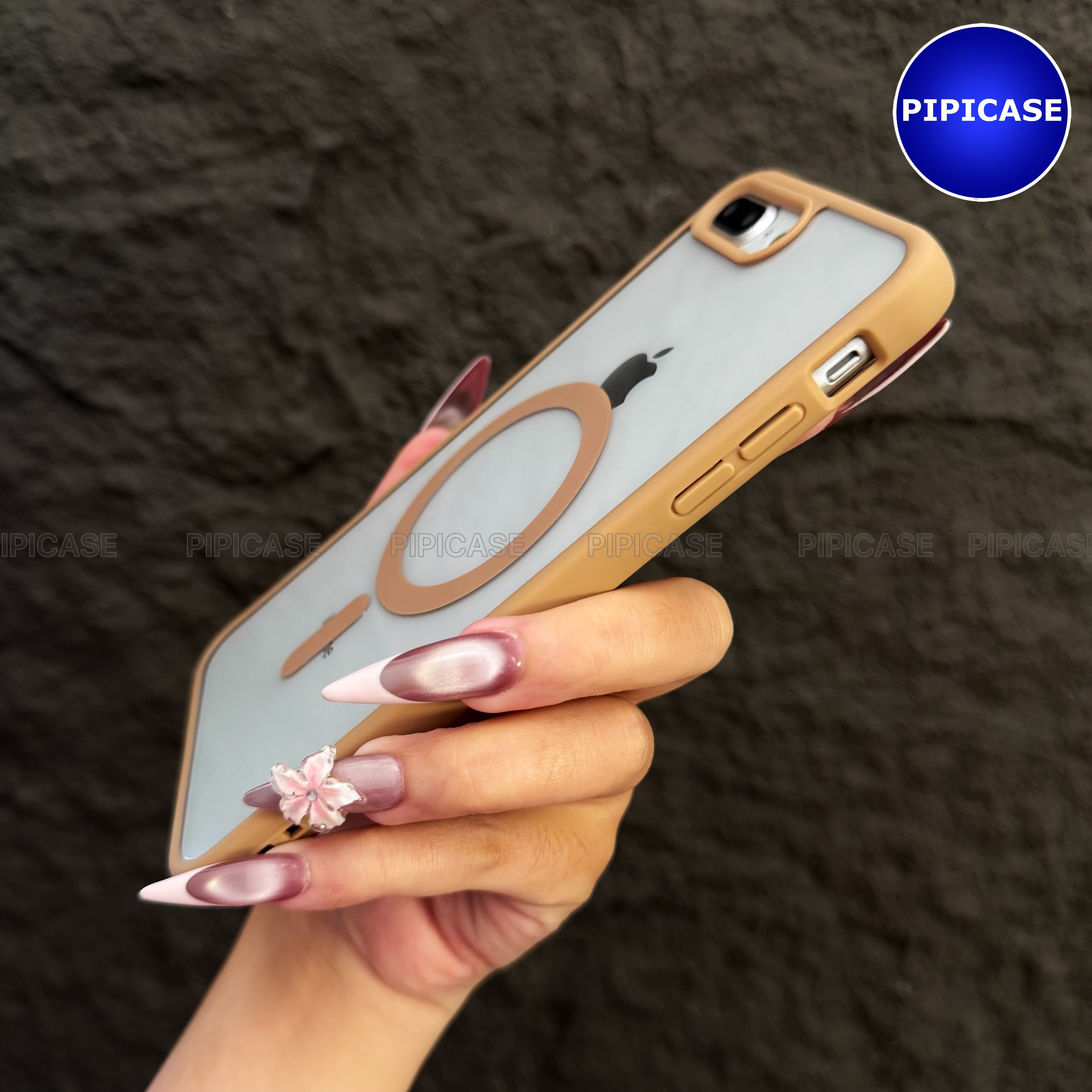 Ốp Lưng iPhone 7 Plus / 8 Plus - Chic - Nâu Nhạt_thumbnail_8