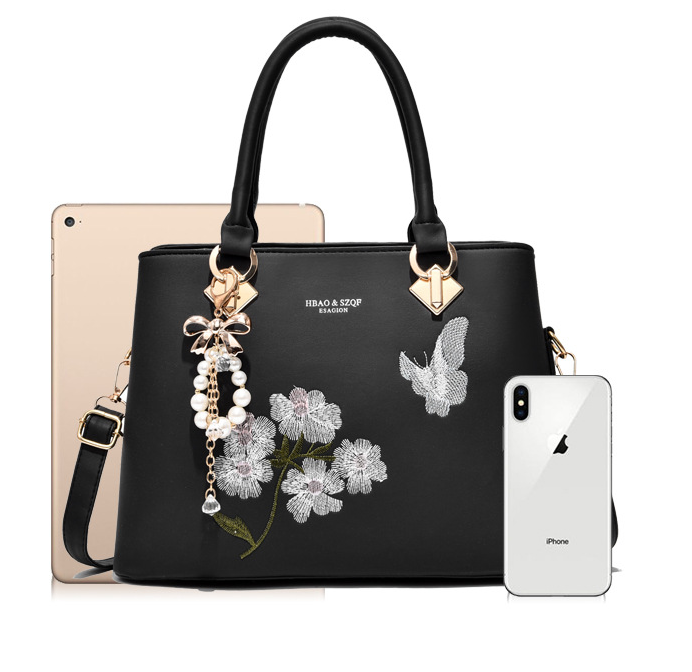 Túi Xách Thêu Hoa - HM11 Trắng_thumbnail_5